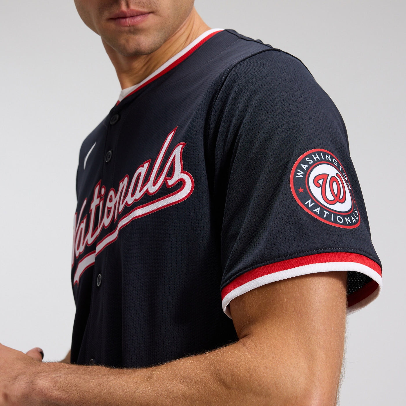 Washington Nationals James Wood Nike Navy Alternate Limited Player Jersey