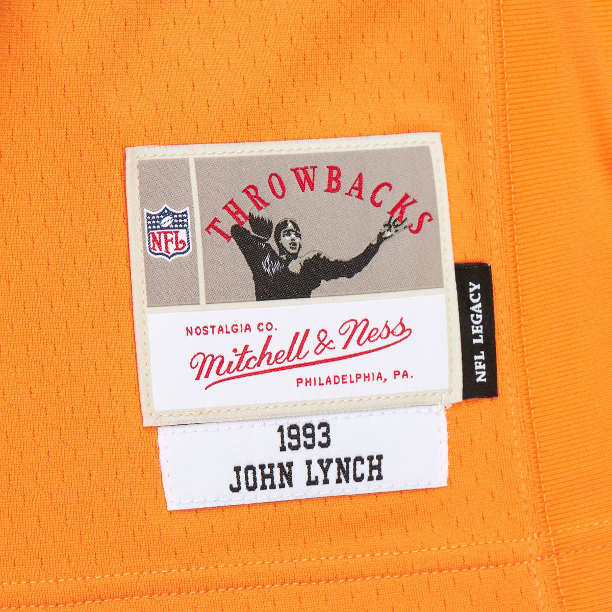Tampa Bay Buccaneers John Lynch Mitchell & Ness Orange 1993 Legacy Replica Jersey