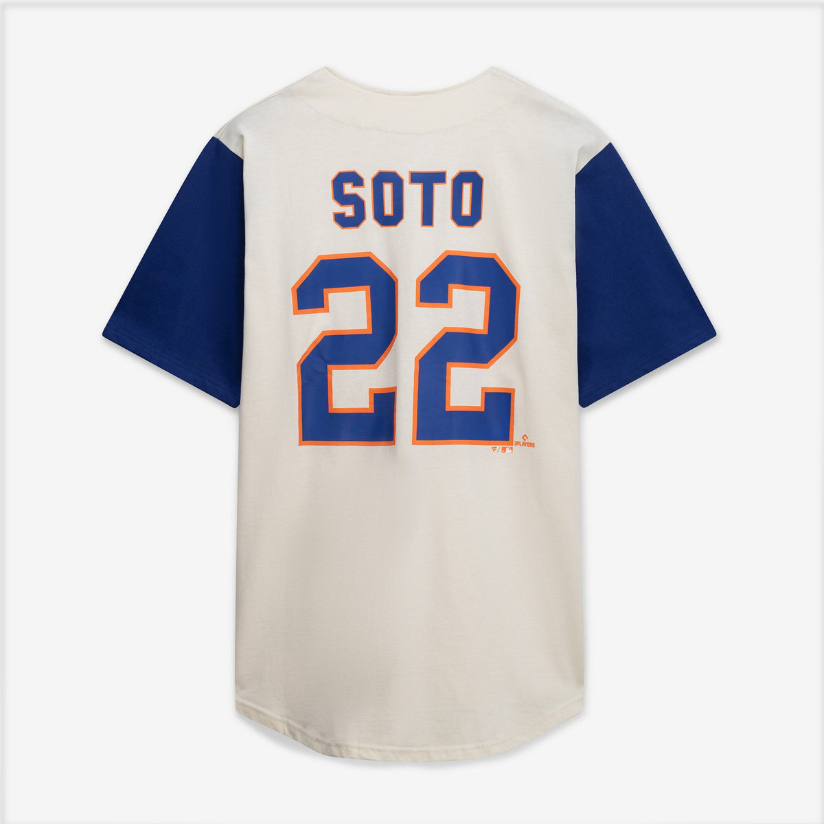 New York Mets Profile Cream/Royal Big & Tall Two-Color Fashion Jersey