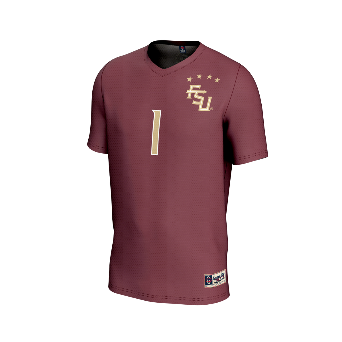 #1 Florida State Seminoles GameDay Greats Lightweight Collegiate Soccer Fashion Jersey - Garnet