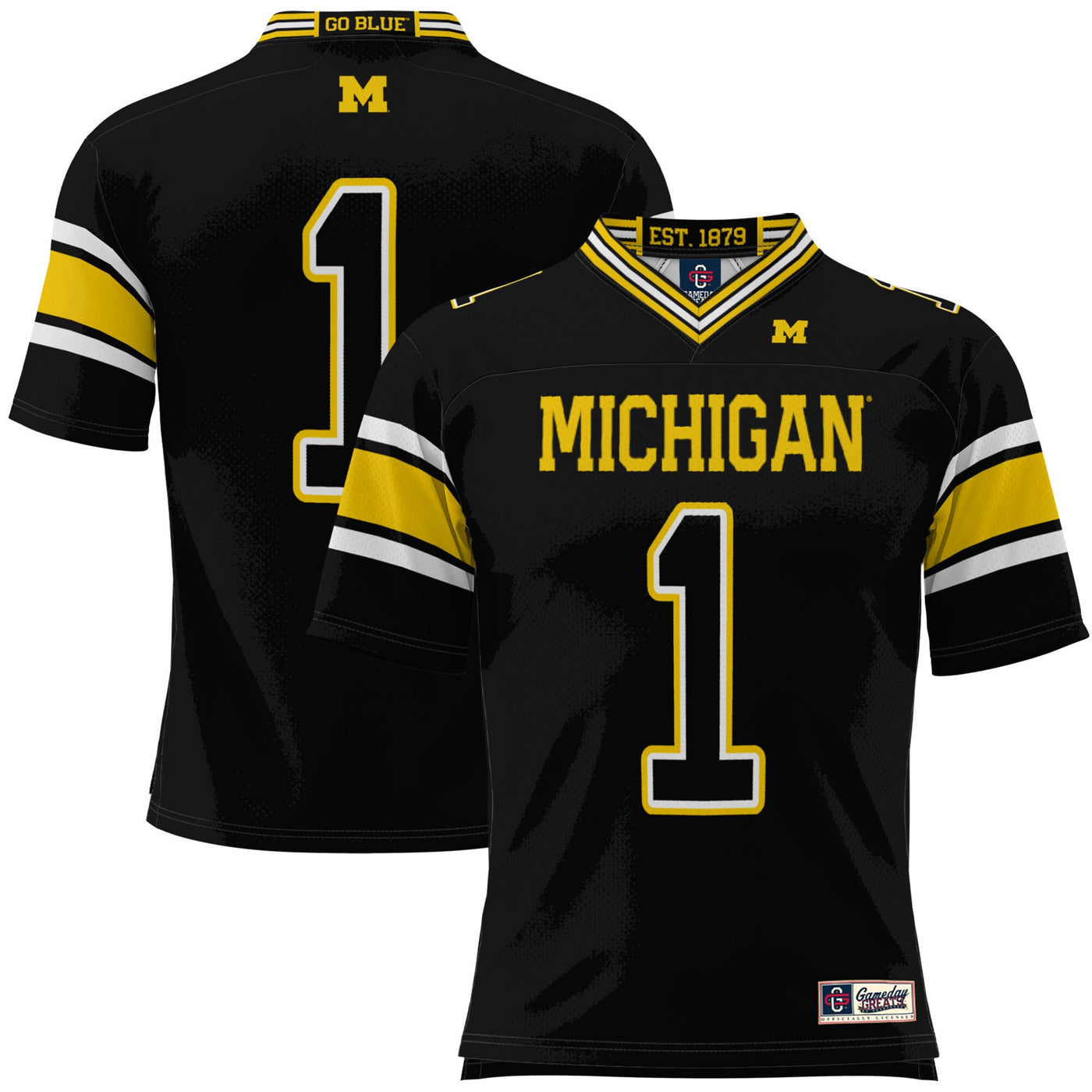 GameDay Greats #1 Black Michigan Wolverines Football Jersey