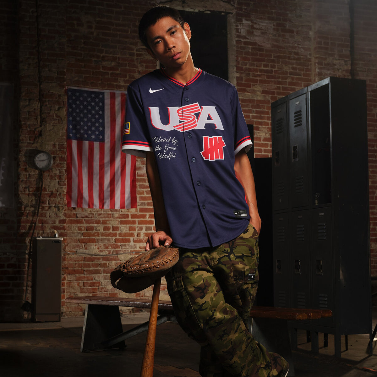 USA Baseball x Undefeated Navy 2026 World Baseball Classic Stadium Jersey