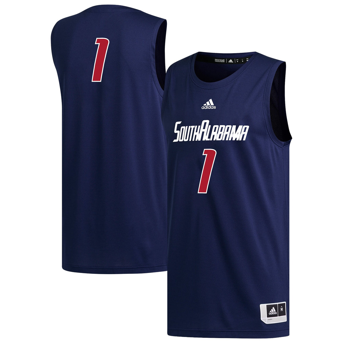 #1 South Alabama Jaguars Replica Basketball Jersey - Navy