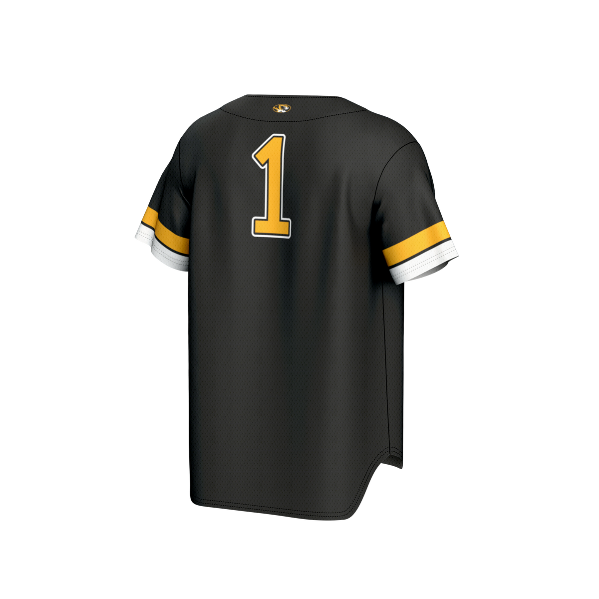 #1 Missouri Tigers GameDay Greats Lightweight Collegiate Baseball Fashion Jersey - Black