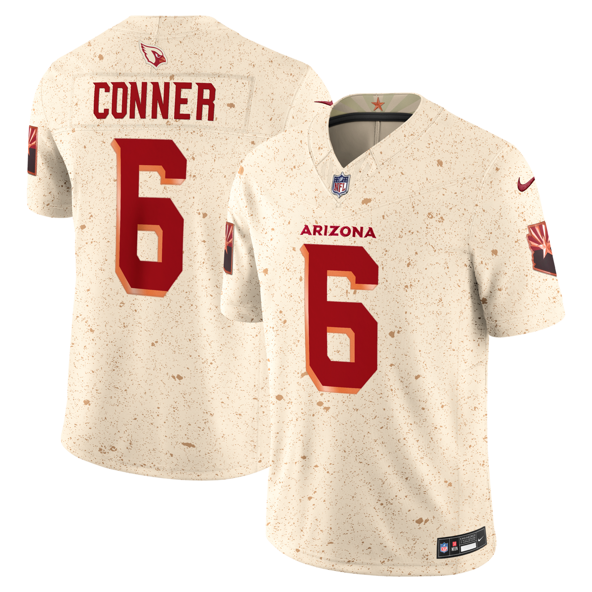 Arizona Cardinals James Conner Natural 2025 Rivalries Collection Stitched Limited Jersey