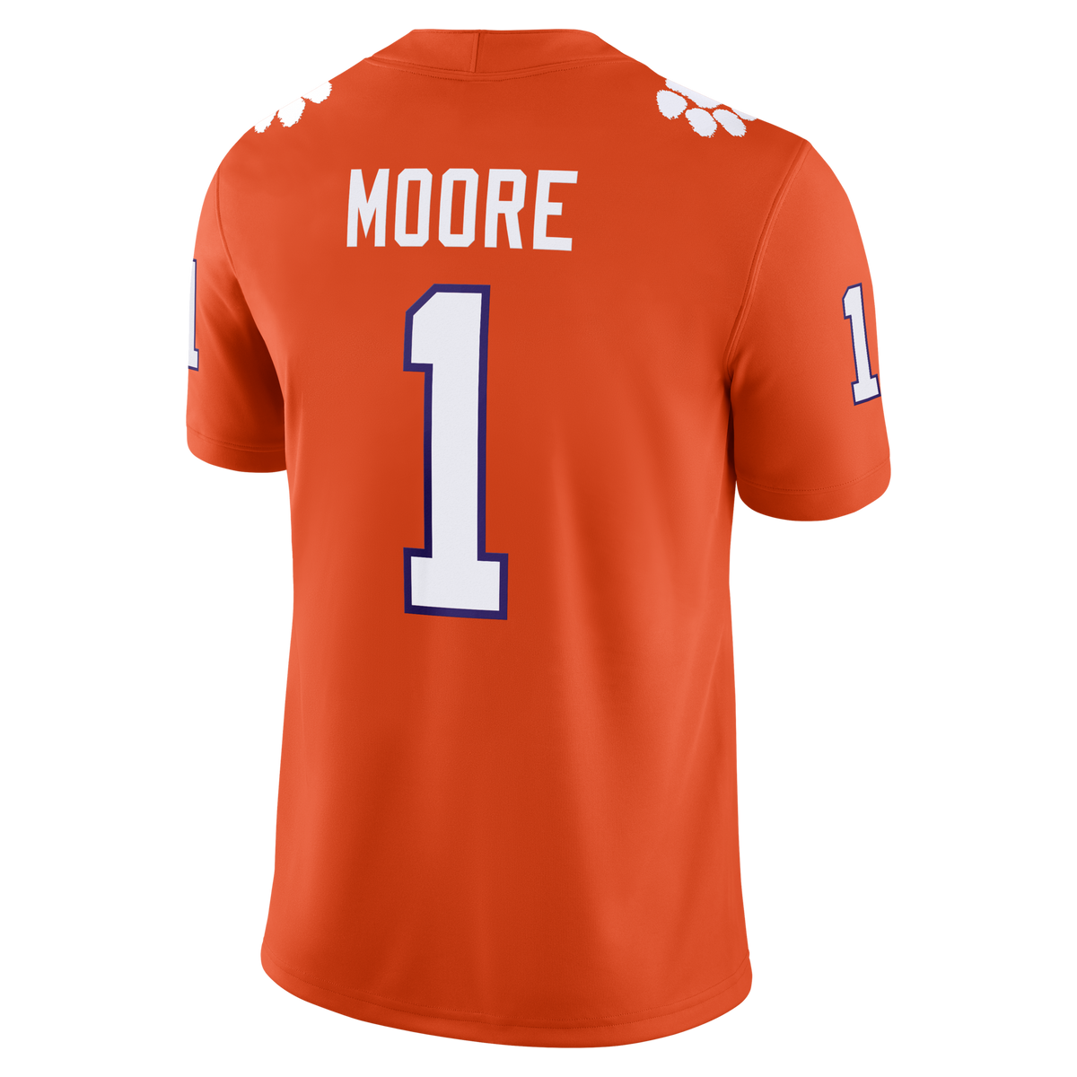 T.J. Moore Clemson Tigers Game Football Jersey - Orange