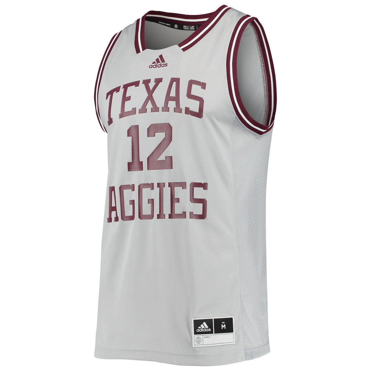 #12 Texas A&M Aggies Reverse Retro Jersey - Gray