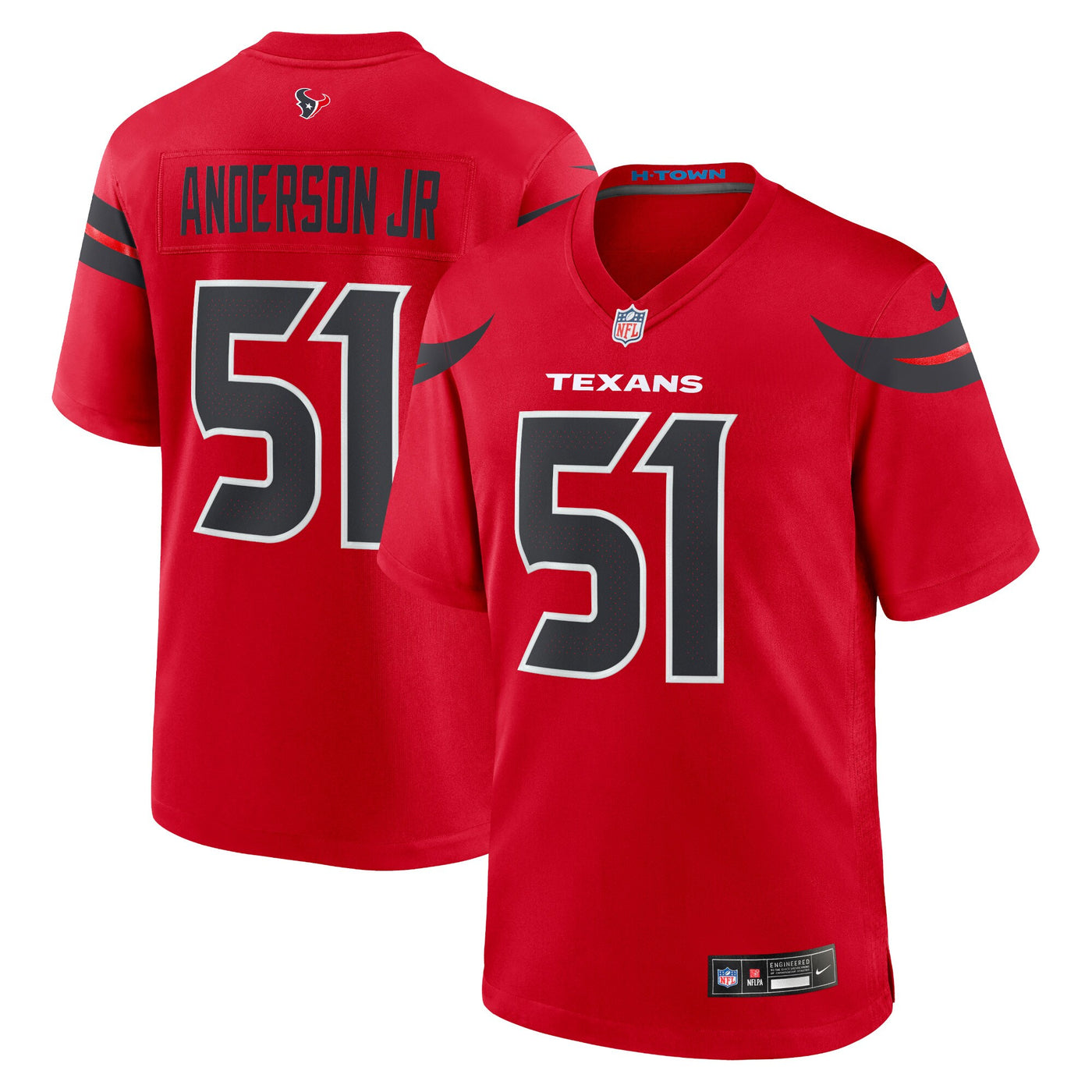 Houston Texans Will Anderson Jr. Nike Red Alternate Game Jersey