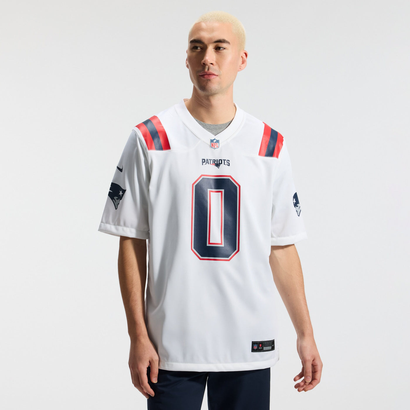 New England Patriots Christian Gonzalez Nike White Game Jersey