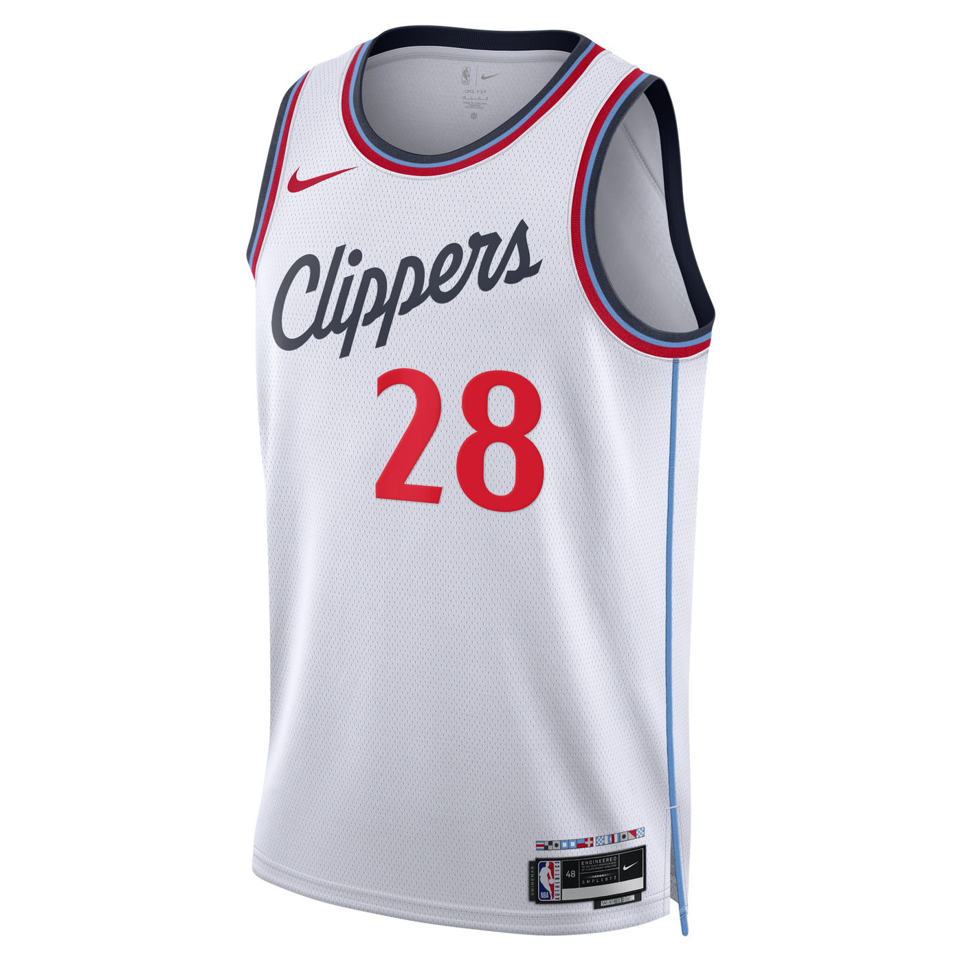 Los Angeles Clippers Nike Replica Association Edition Swingman Jersey - White - Rui Hachimura