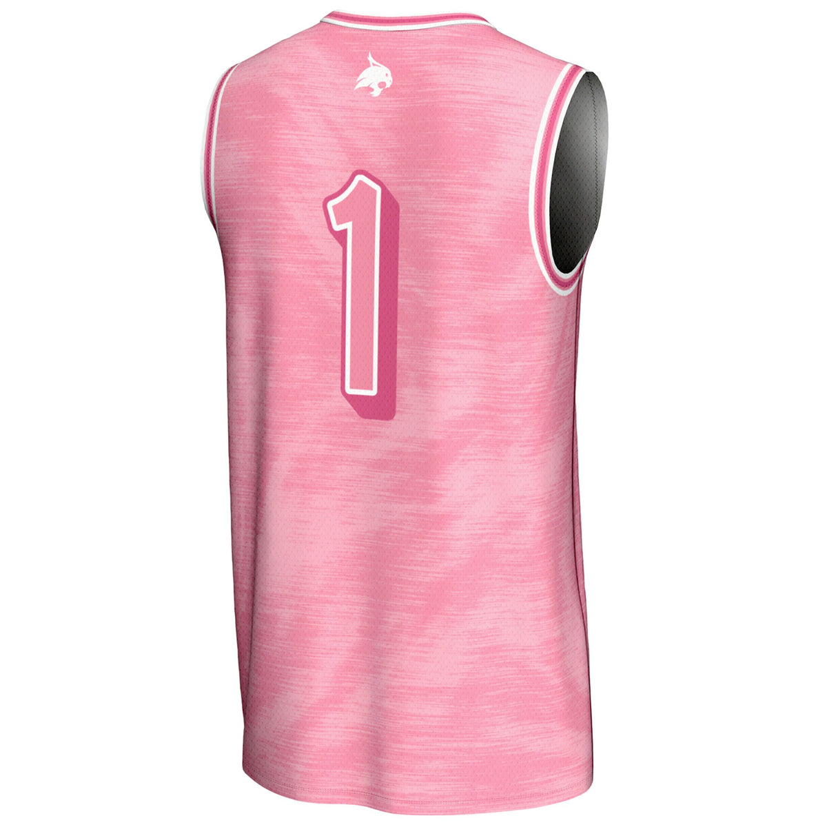 #1 Texas State Bobcats GameDay Greats Lightweight Basketball Fashion Jersey - Pink
