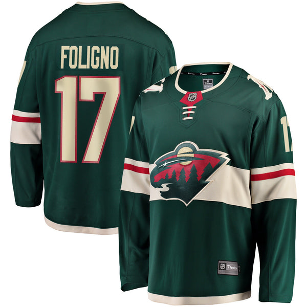 Minnesota Wild Marcus Foligno Fanatics Green Breakaway Jersey