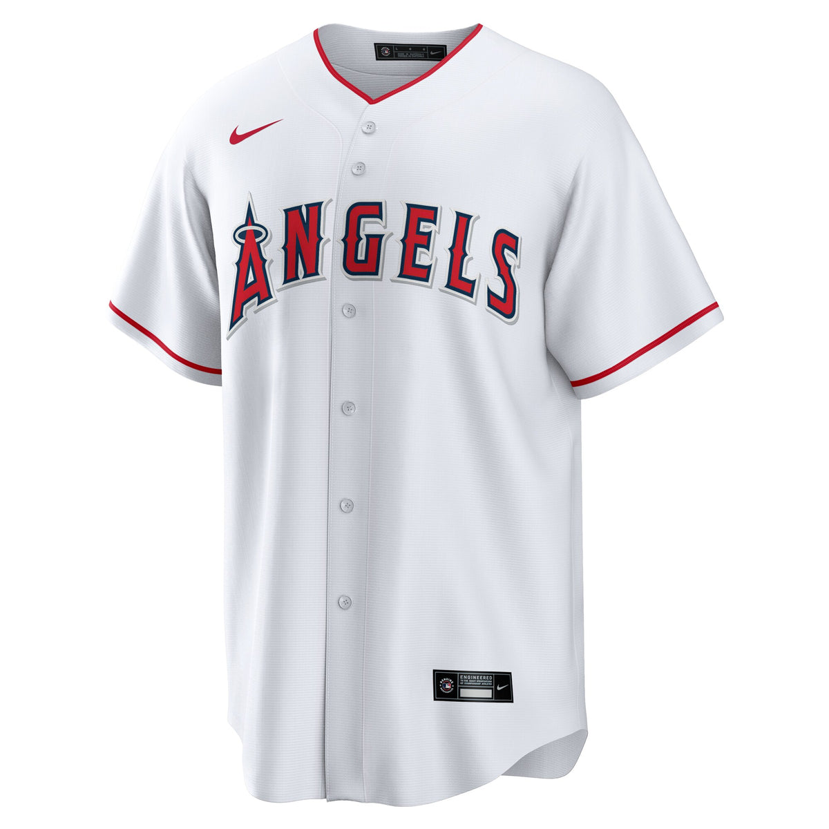 Los Angeles Angels White #1 Dad Home Replica Jersey