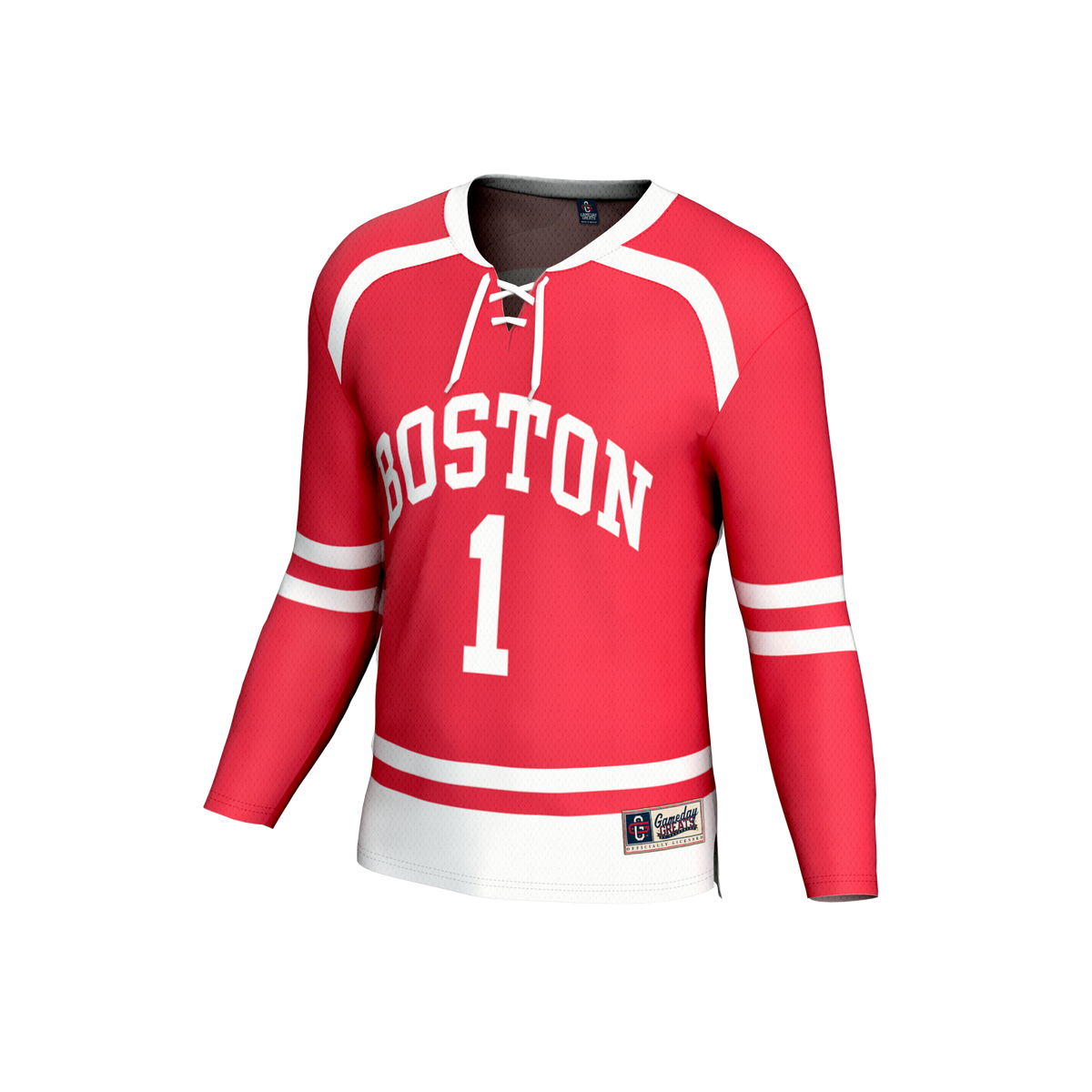 Boston University GameDay Greats Lightweight Collegiate Hockey Fashion Jersey - Scarlet