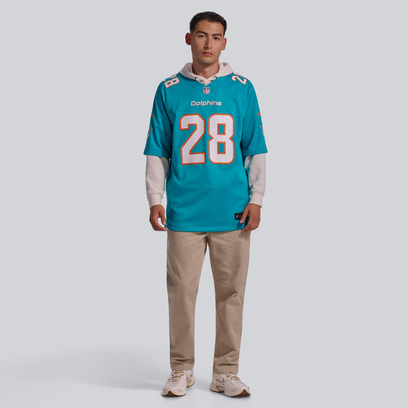 Miami Dolphins Devon Achane Nike Aqua Player Game Jersey