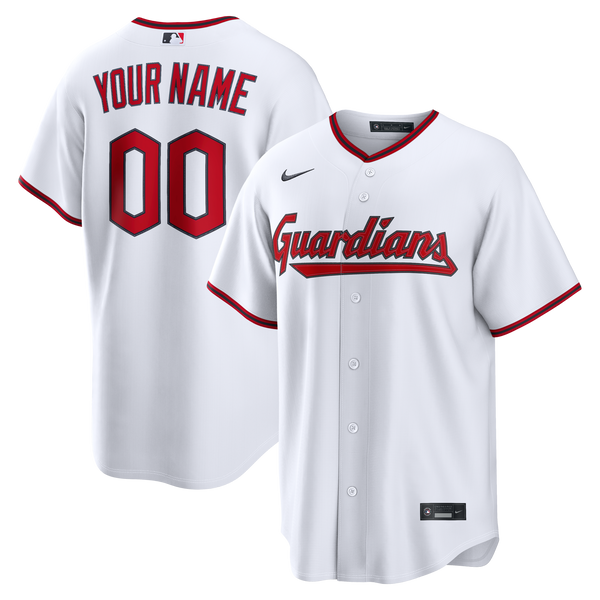 Cleveland Guardians White Home Replica Custom Jersey