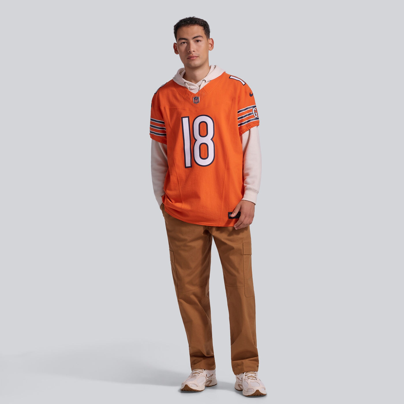 Chicago Bears Caleb Williams Nike Orange Alternate Vapor F.U.S.E. Elite Jersey