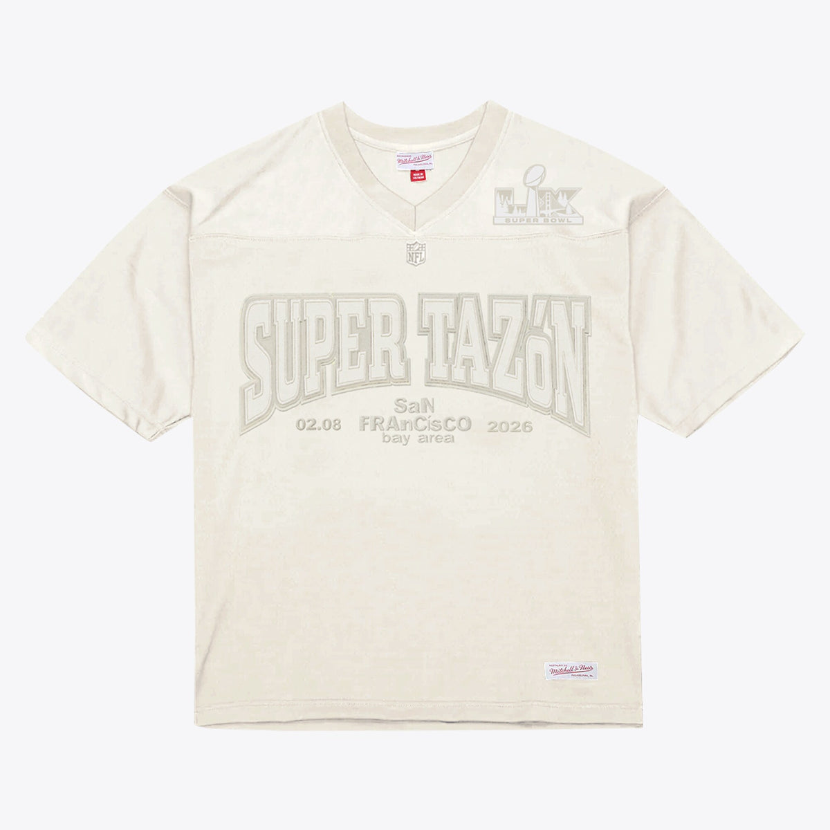 Bad Bunny x Super Tazón Cream Bad Bunny Legacy Jersey