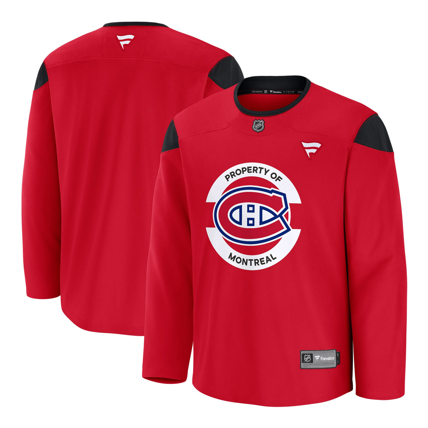 Montreal Canadiens Fanatics Red Practice Jersey