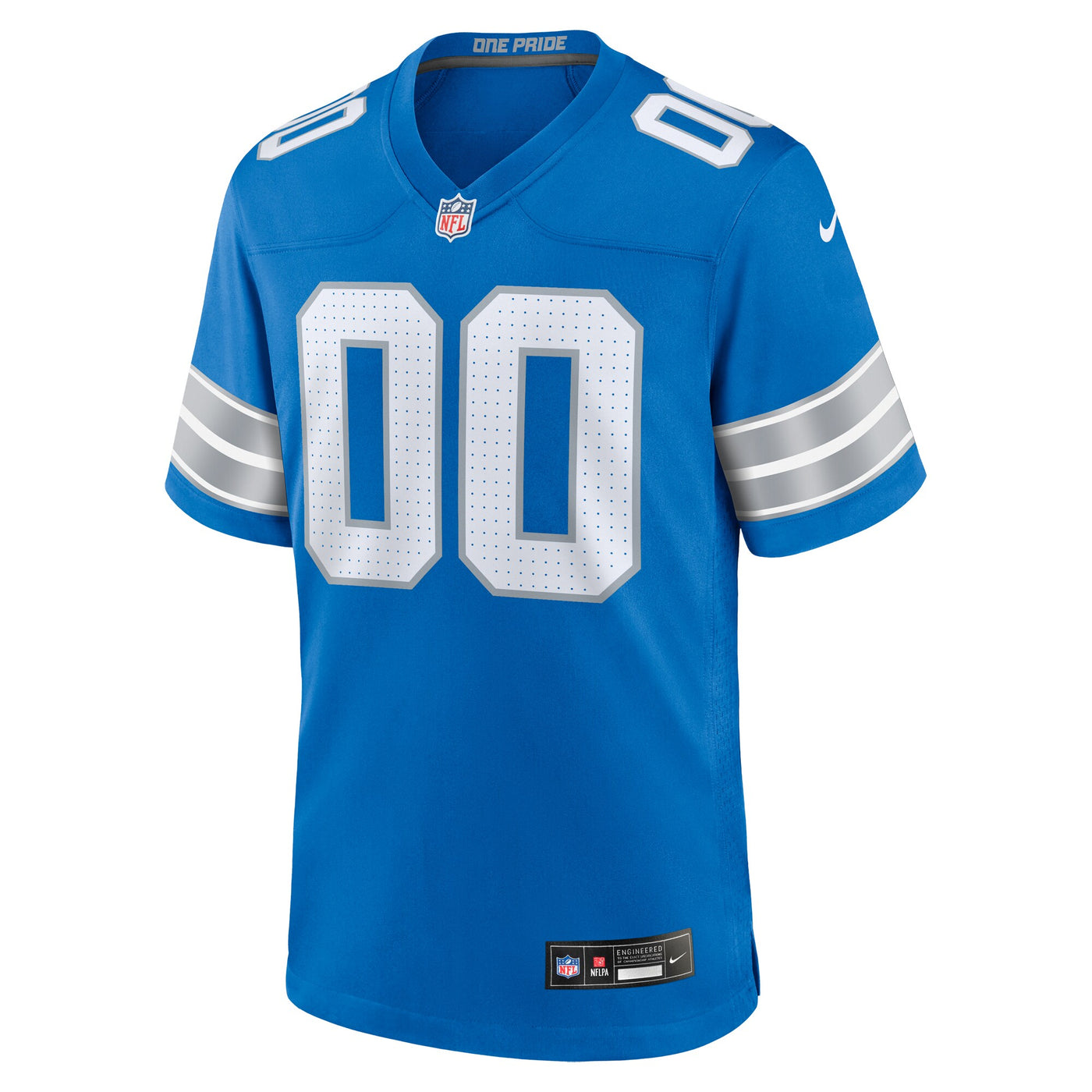 Detroit Lions Nike Blue Custom Game Jersey