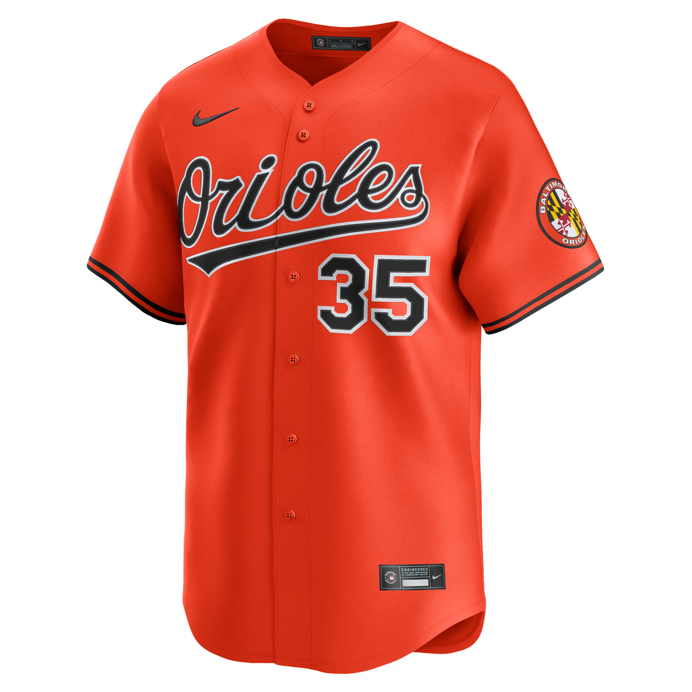 Baltimore Orioles Adley Rutschman Nike Orange 2nd Alternate Limited Player Jersey