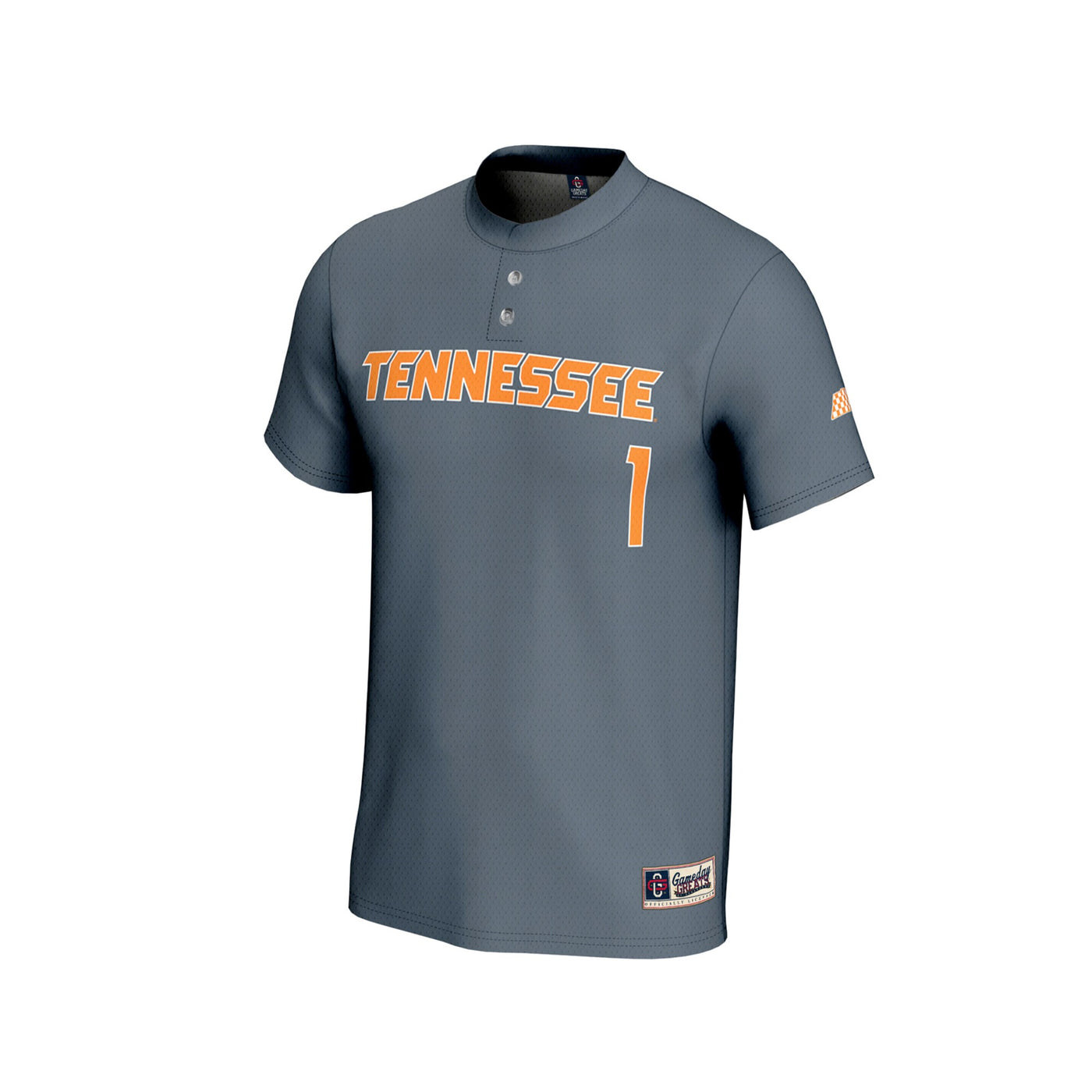 GameDay Greats #1 Gray Tennessee Volunteers Lightweight Baseball Fashion Jersey