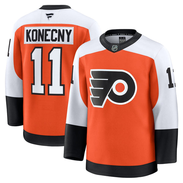 Philadelphia Flyers Travis Konecny Fanatics Burnt Orange Home Premium Jersey