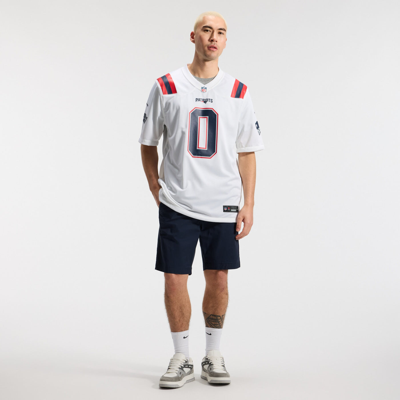 New England Patriots Christian Gonzalez Nike White Game Jersey