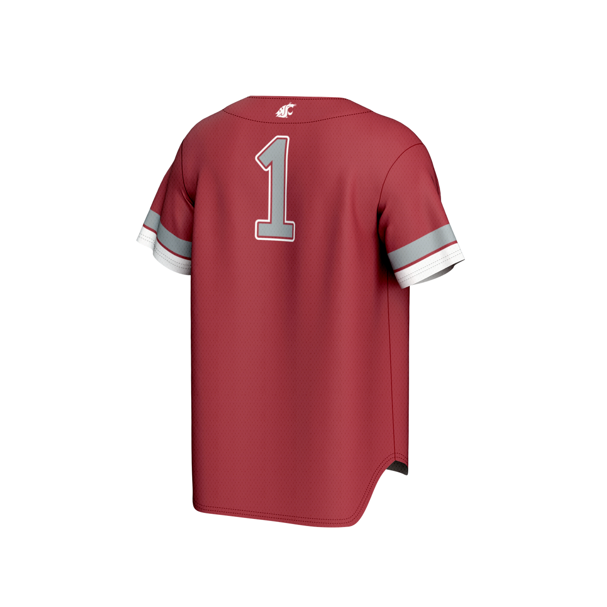 #1 Washington State Cougars GameDay Greats Lightweight Collegiate Baseball Fashion Jersey - Crimson