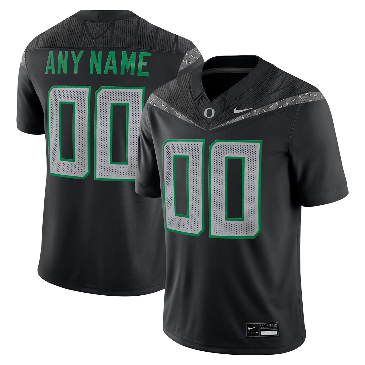 Oregon Ducks Custom Game Jersey - Black