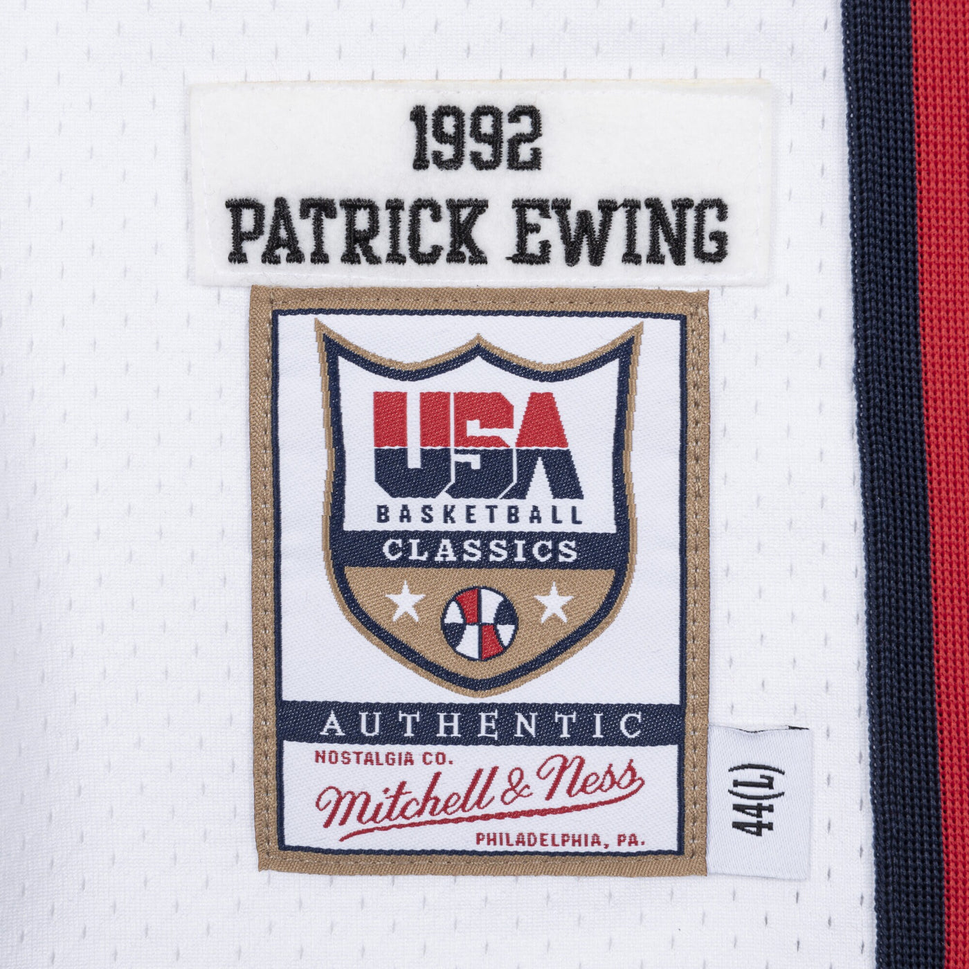 USA Basketball Mitchell & Ness Authentic Jersey Patrick Ewing 1992