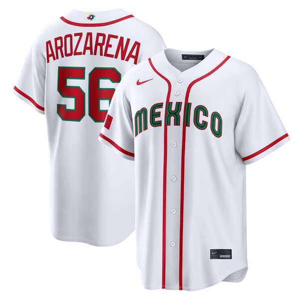 Mexico Baseball Randy Arozarena Nike White 2026 World Baseball Classic Home Stadium Jersey