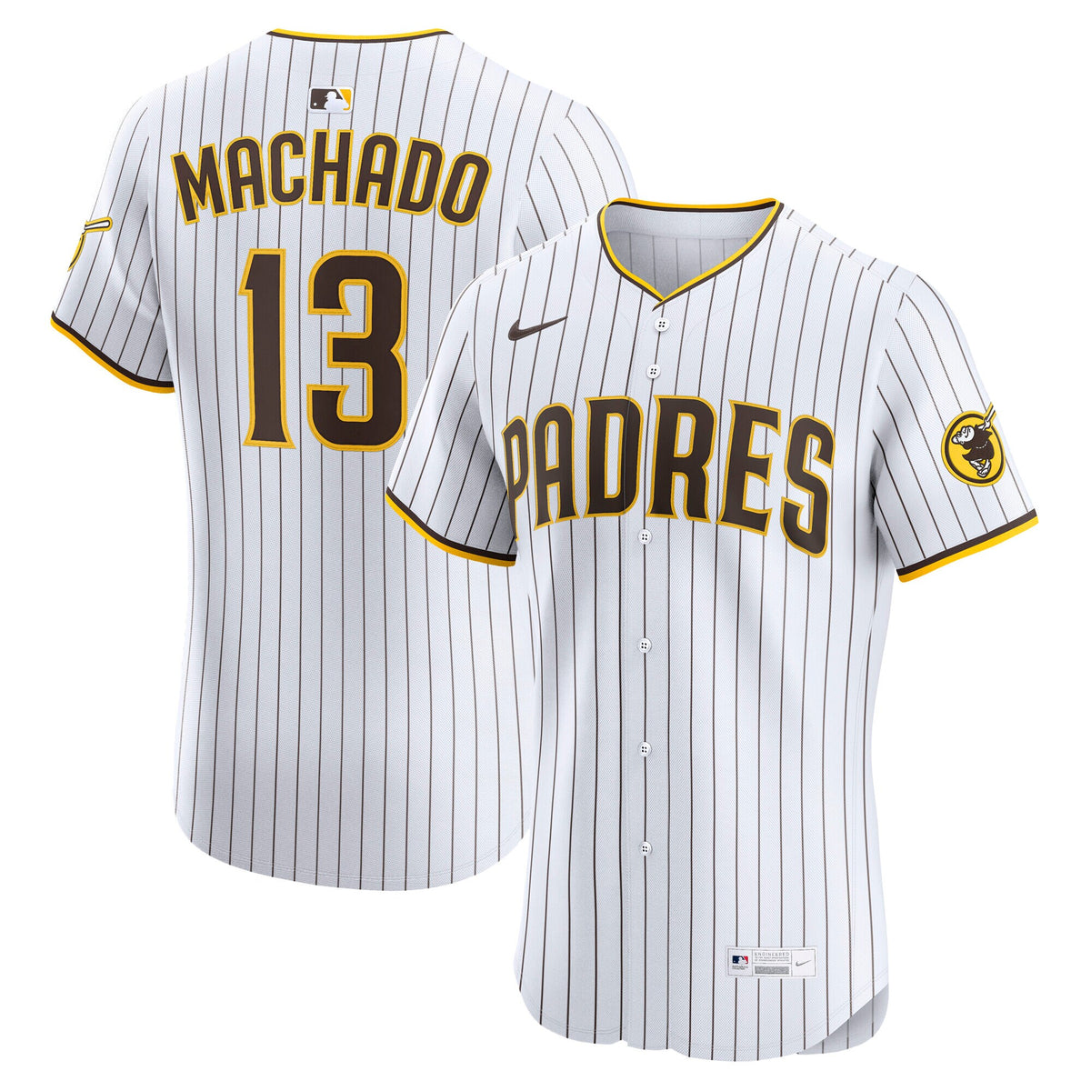 San Diego Padres Manny Machado White Home Elite Player Jersey
