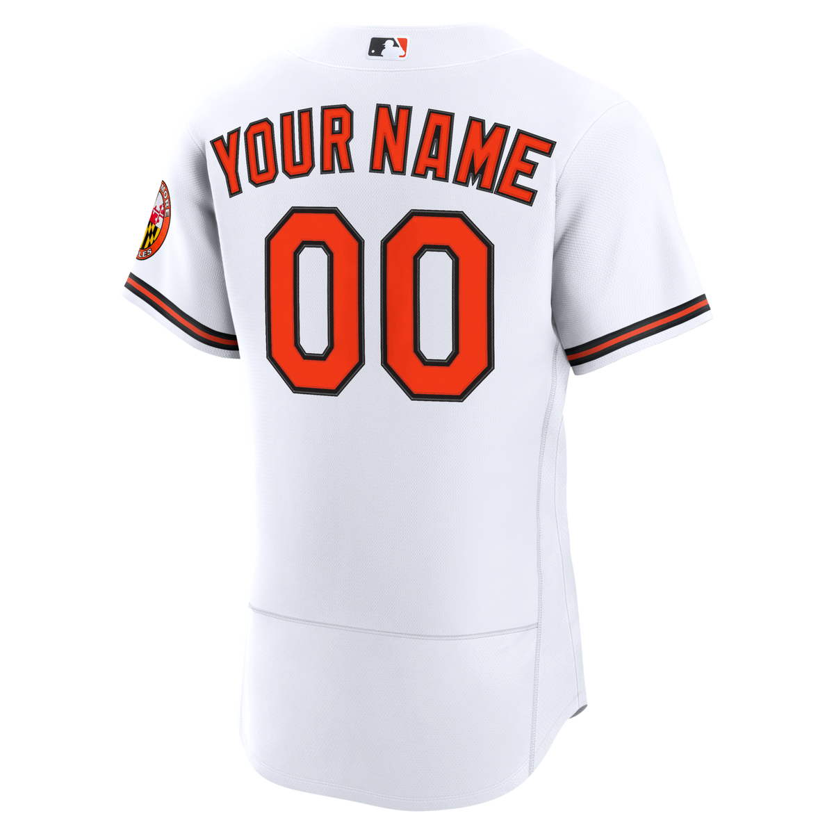 Baltimore Orioles White Home Authentic Custom Jersey