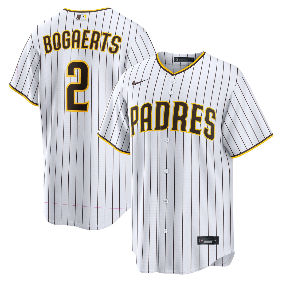 San Diego Padres Xander Bogaerts White Home Replica Jersey