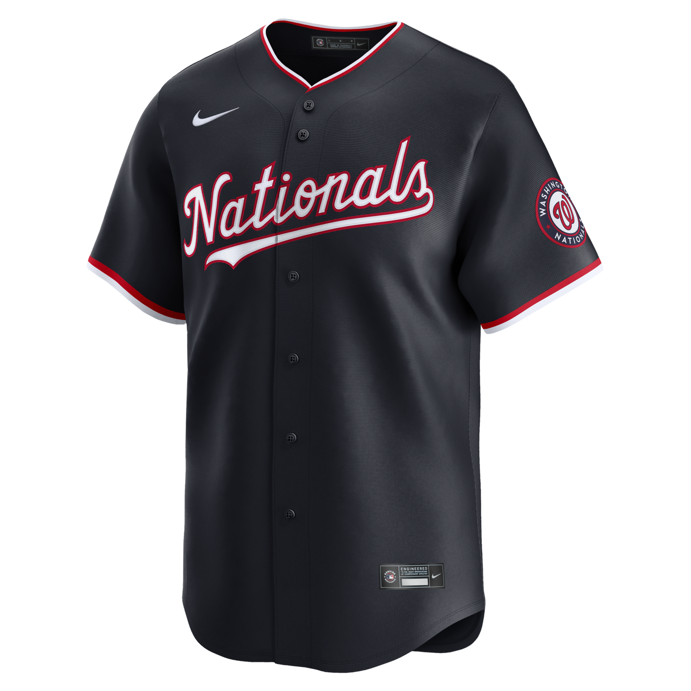 Washington Nationals James Wood Nike Navy Alternate Limited Player Jersey