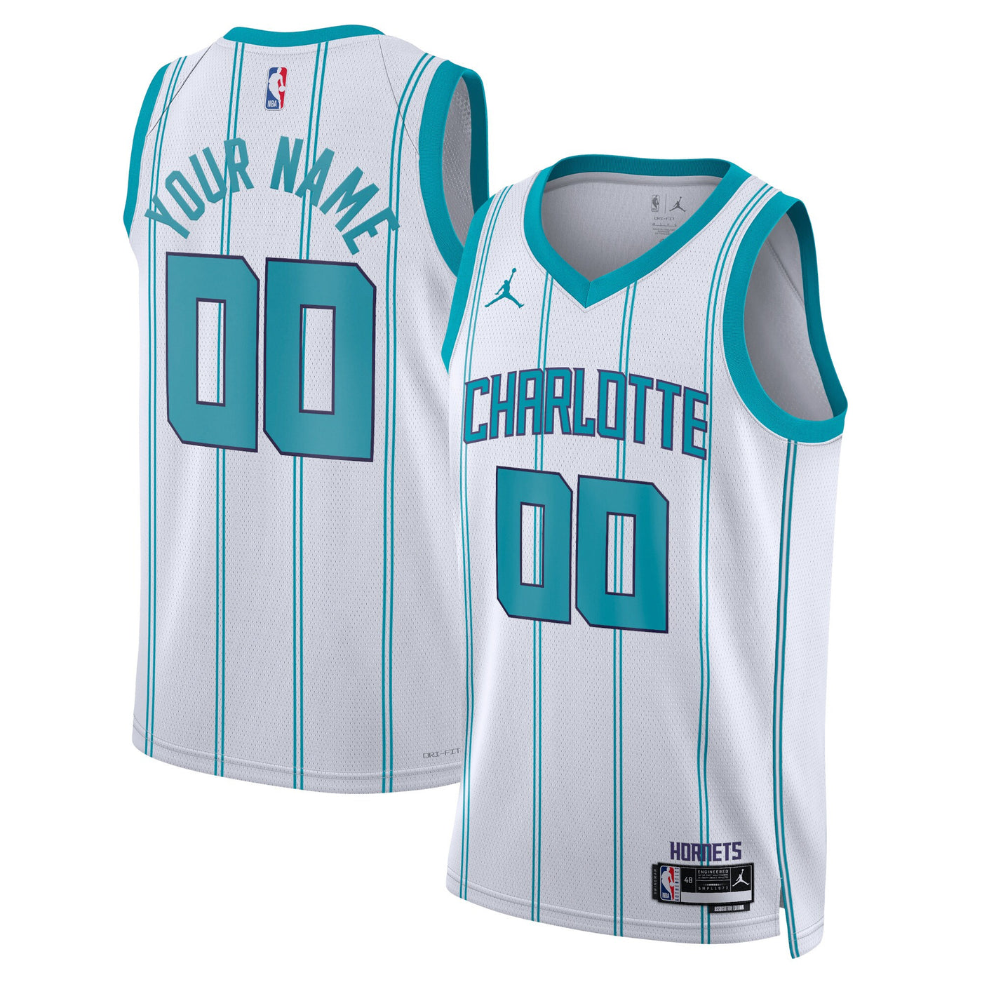 Charlotte Hornets Jordan Association Edition Swingman Jersey - Custom