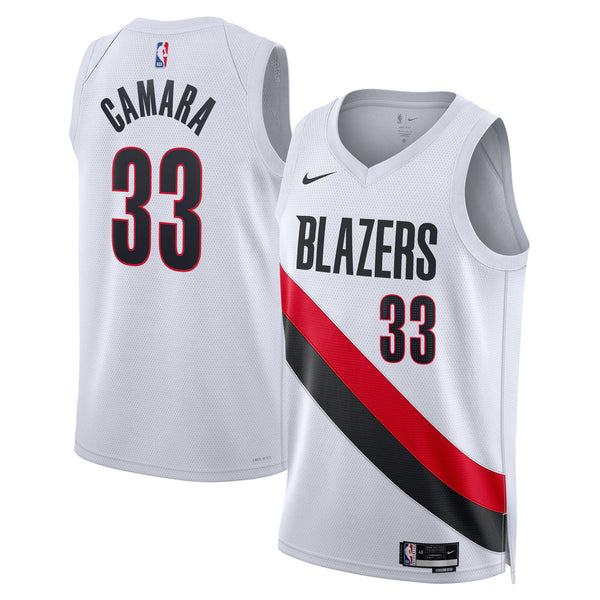 Portland Trail Blazers Nike Replica Association Edition Swingman Jersey - White - Toumani Camara