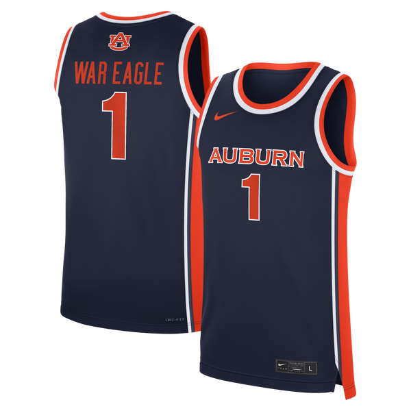 Nike Navy Auburn Tigers #1 Road War Eagle Replica Basketball Jersey
