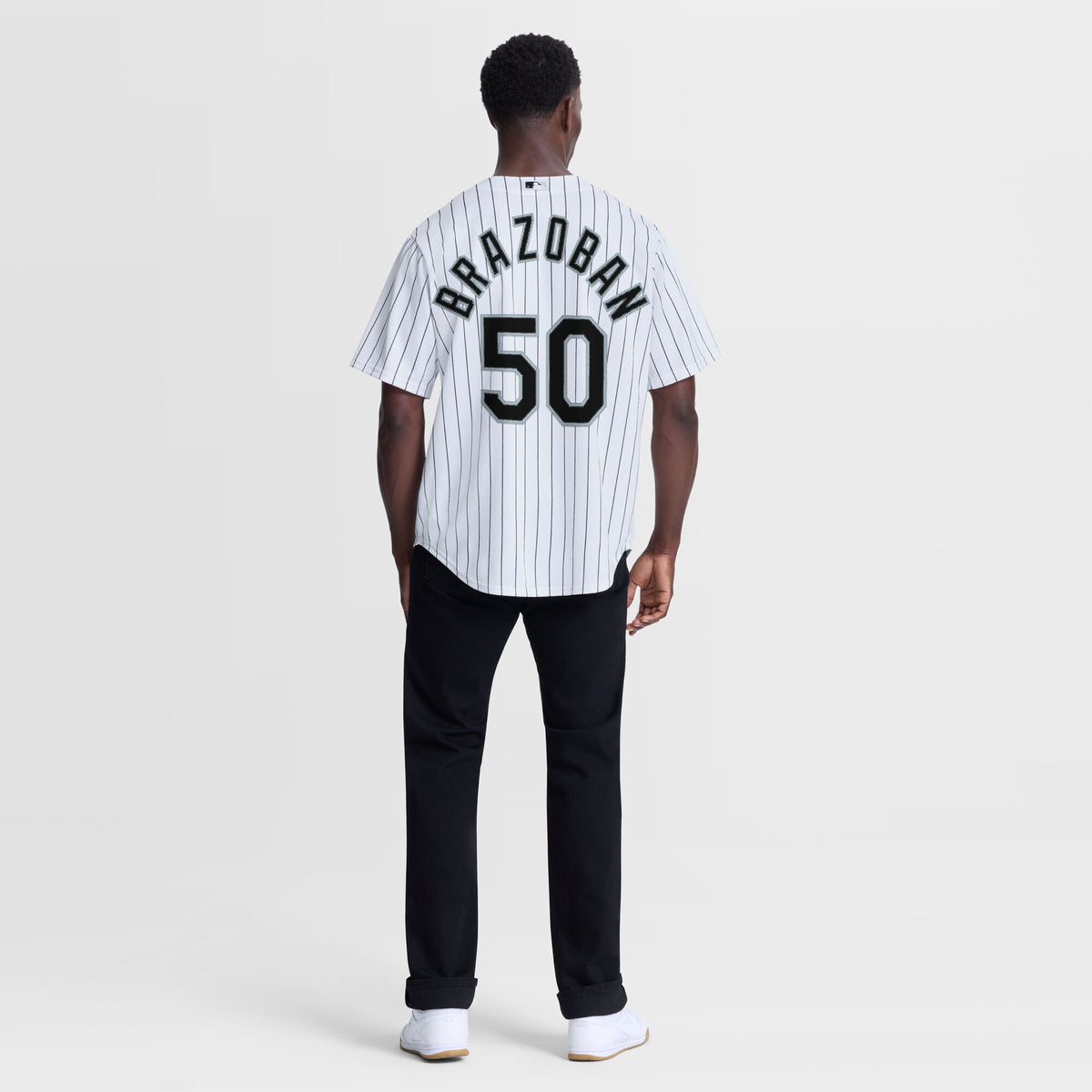 Chicago White Sox Huascar Brazoban White Home Replica Jersey