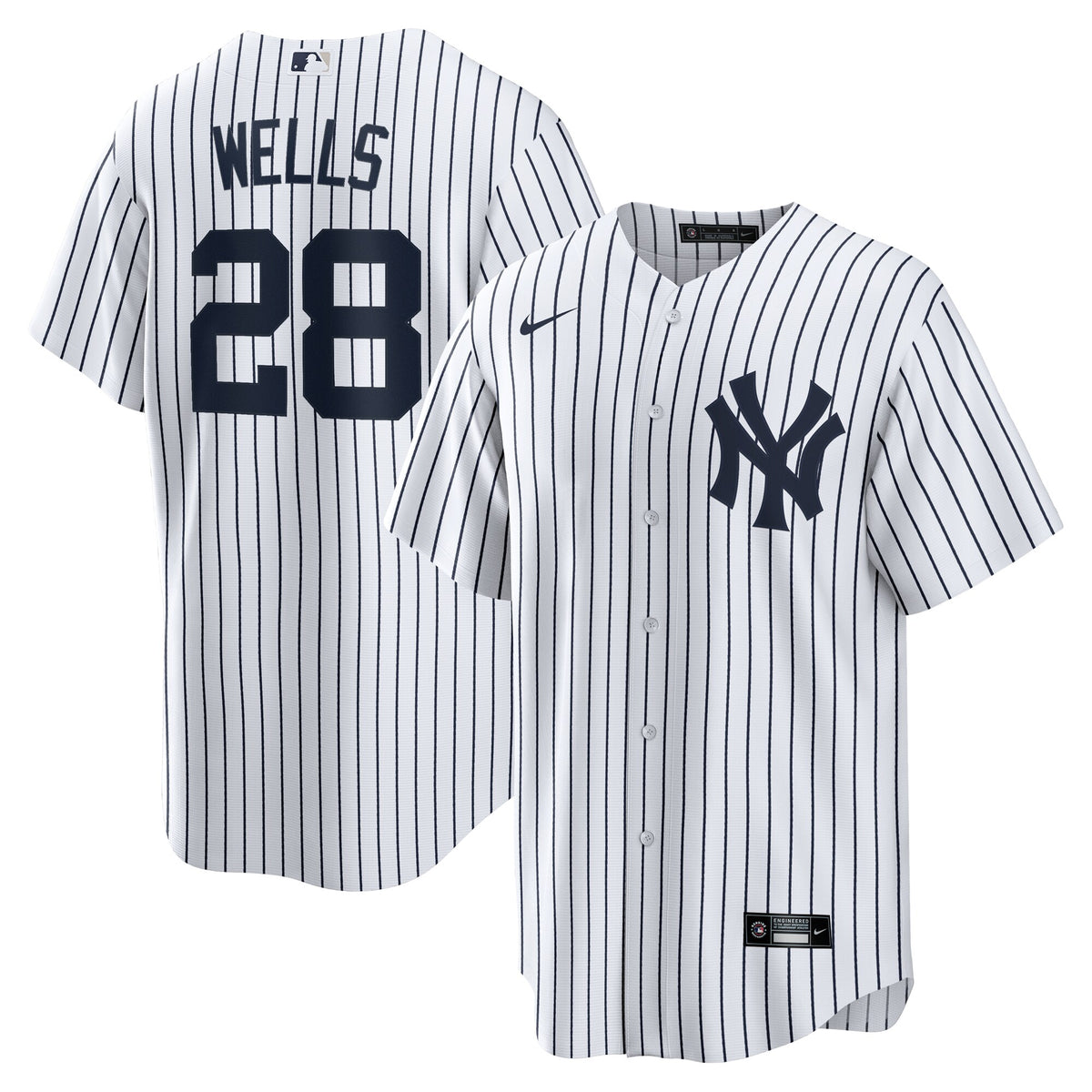 New York Yankees Austin Wells White Home Replica Jersey