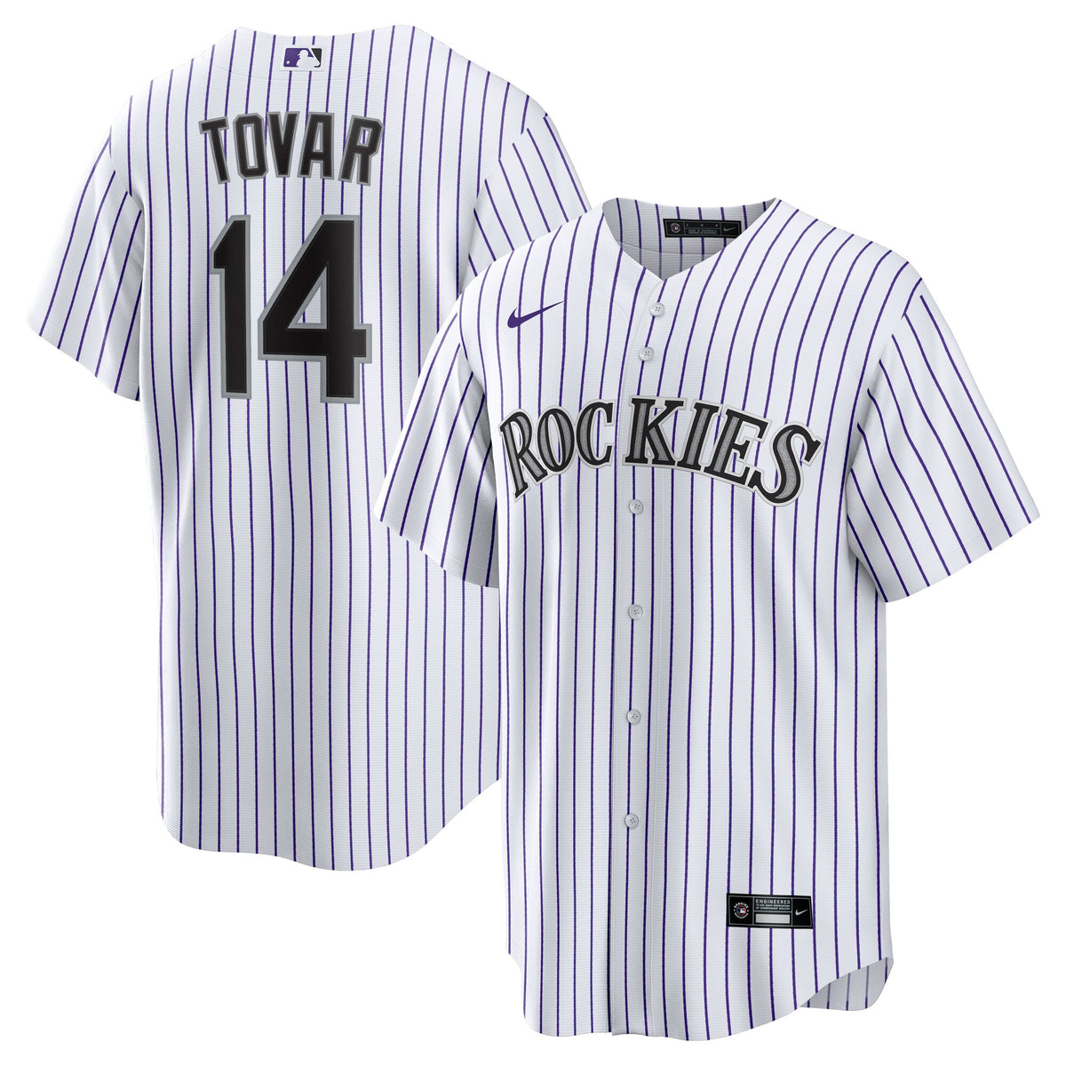 Colorado Rockies Ezequiel Tovar White Home Replica Jersey