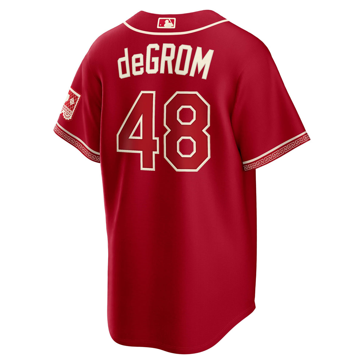 Texas Rangers Jacob deGrom Red 2026 City Connect Stadium Jersey