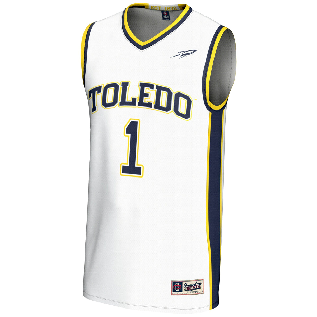 #1 Toledo Rockets GameDay Greats Lightweight Basketball Jersey - White