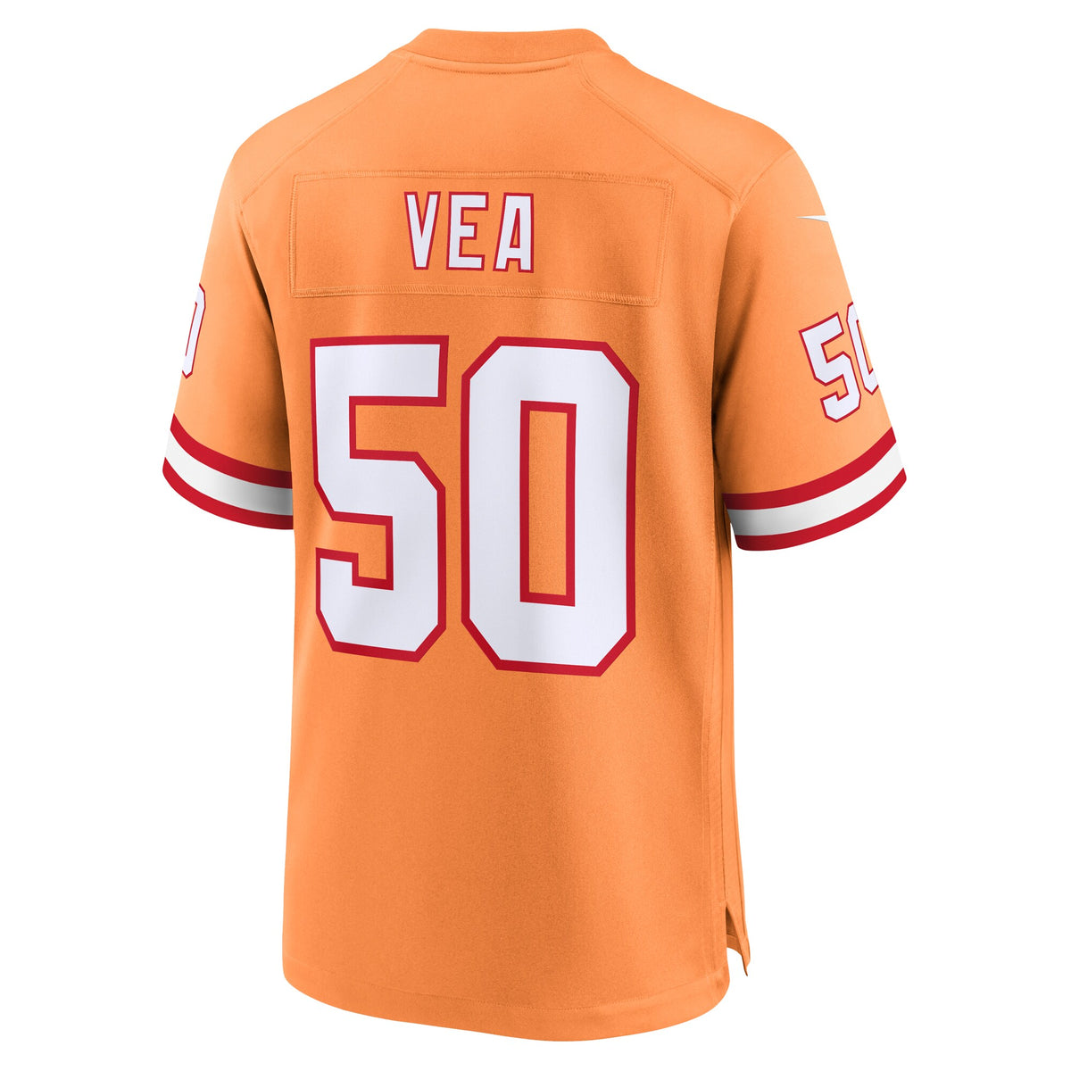 Tampa Bay Buccaneers Vita Vea Orange Throwback Game Jersey