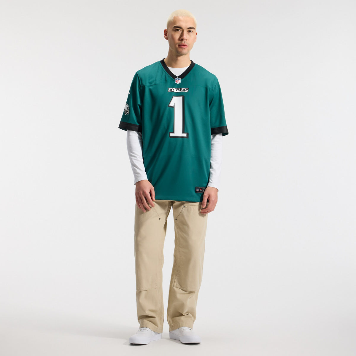 Philadelphia Eagles Jalen Hurts Midnight Green Team Game Jersey