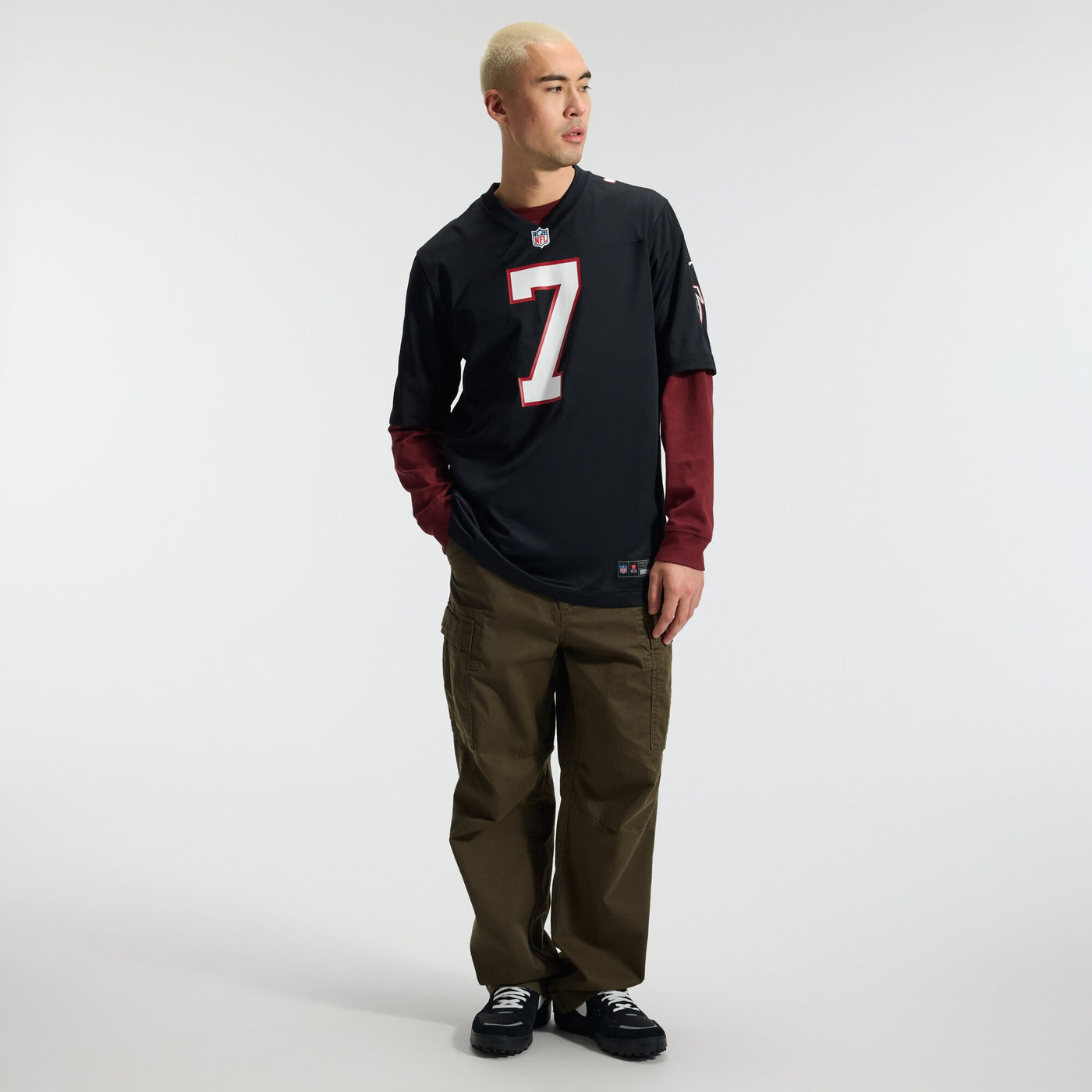 Atlanta Falcons Bijan Robinson Nike Black Throwback Game Jersey