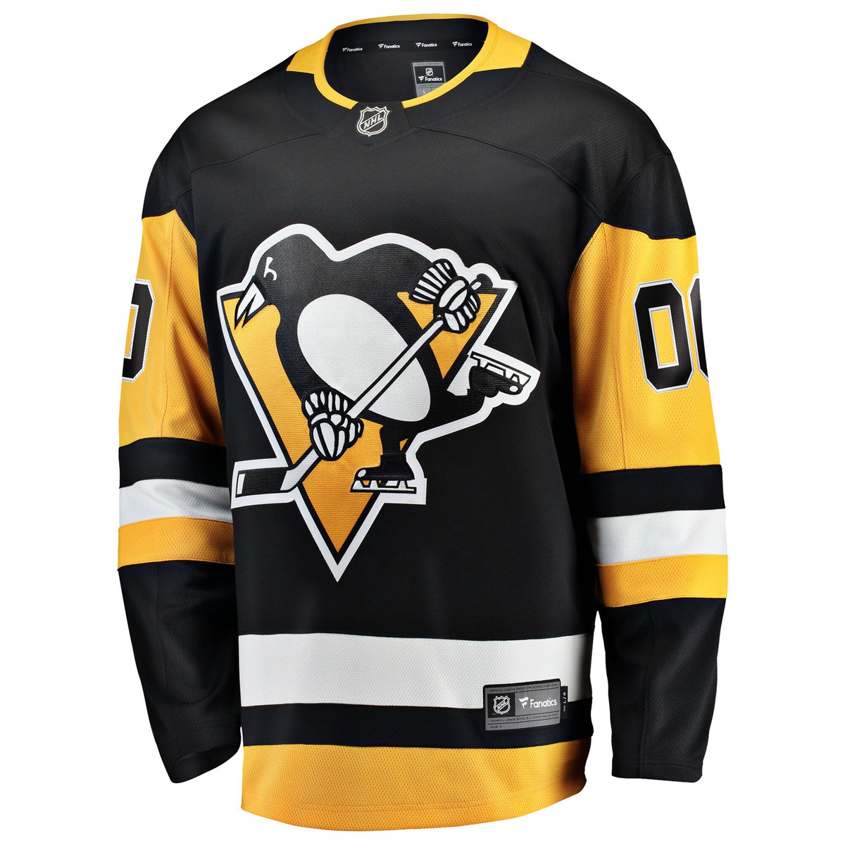 Pittsburgh Penguins Fanatics Black Home Breakaway Custom Jersey