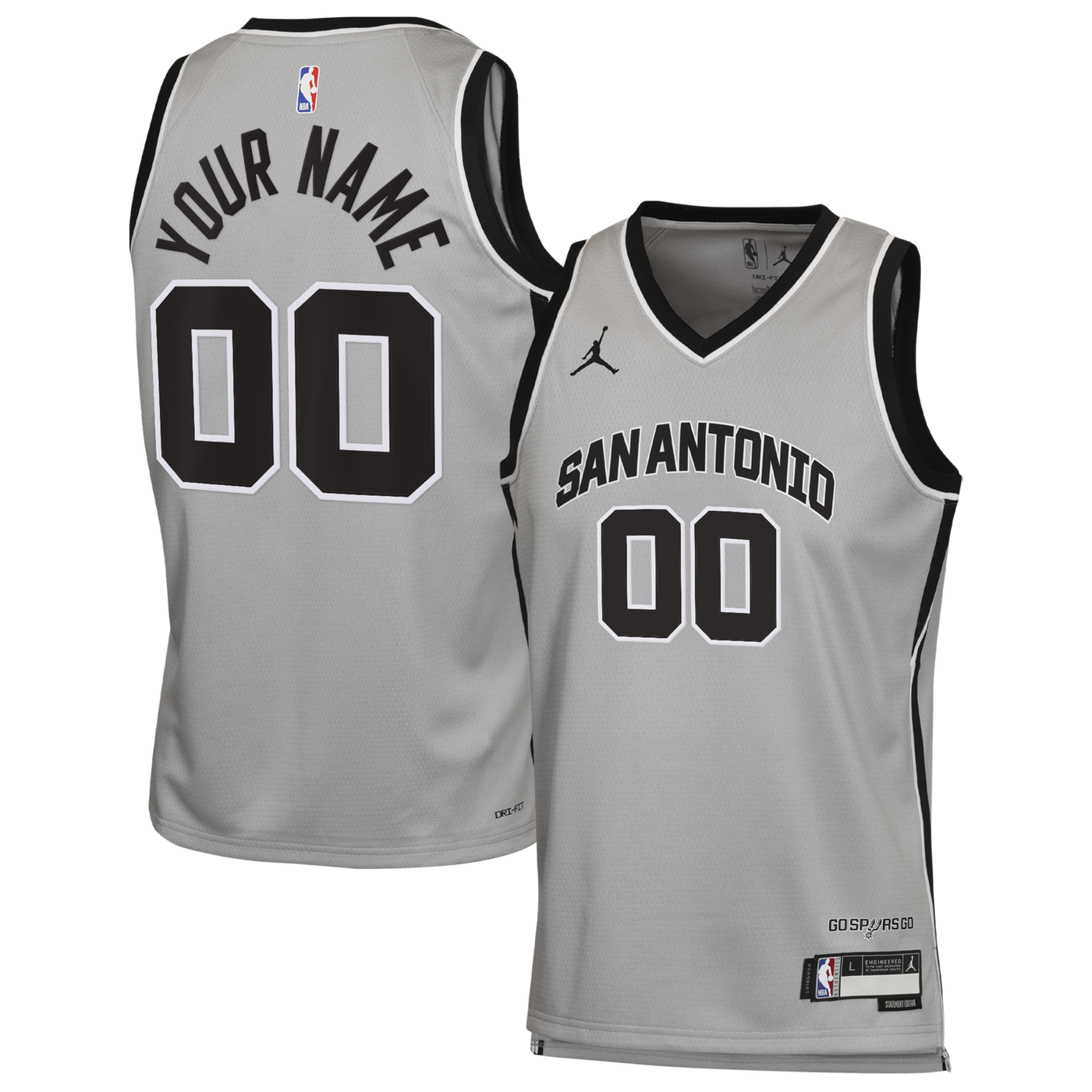 San Antonio Spurs Jordan Statement Jersey - Custom