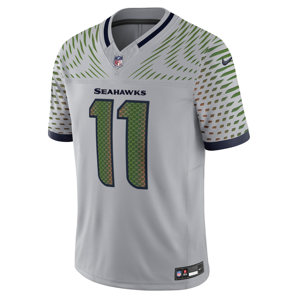 Seattle Seahawks Jaxon Smith-Njigba Wolf Gray 2025 Rivalries Collection Stitched Limited Jersey
